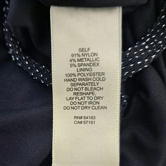 Eliza J Women's Black Metallic Spaghetti Strap Event Party Jumpsuit Sz 8 - Picture 8 of 9